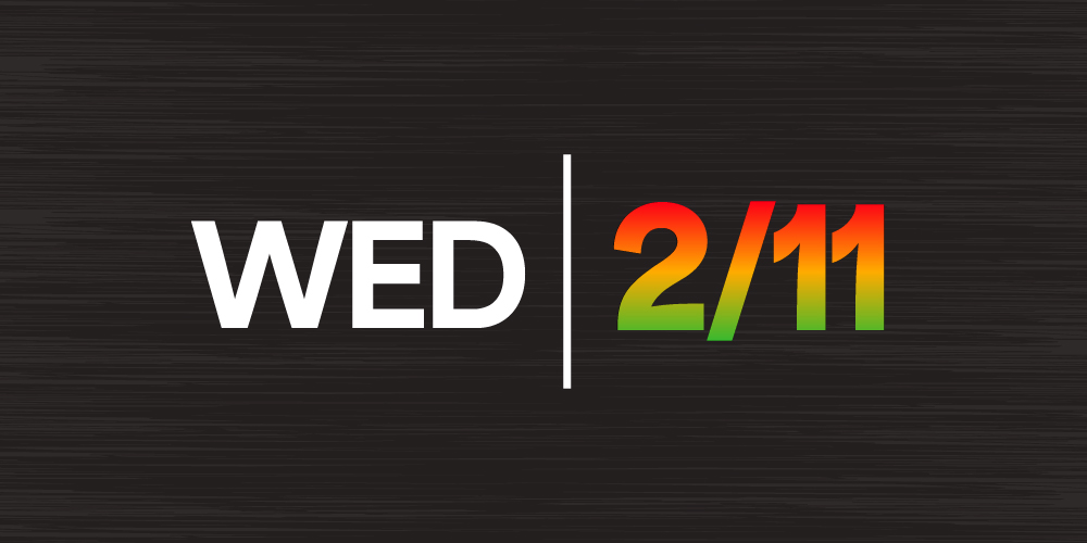 Wednesday, 2/11