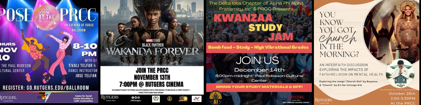 prcc events on a banner 
